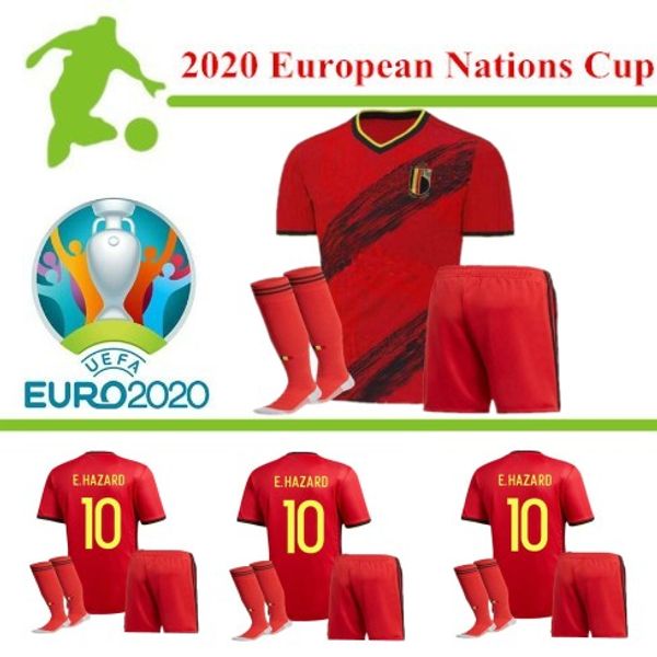 

kit belgium soccer jersey 2020 european cup national team home away e.hazard maillot de foot lukaku camisetas de bruyne football shirt, Black