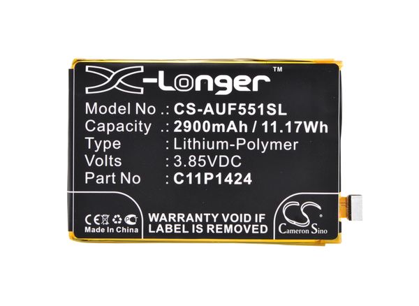 

cameron sino 2900mah battery c11p1424 for asus ze550ml ze551ml