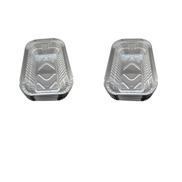 

40pcs aluminum foil grill drip pans for bbq weber grills 700ml 20x13x5cm