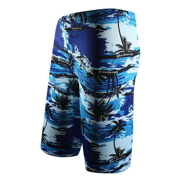 

men's swimwear men tight swim trunks boys fifth pant quick dry beach surf long swimming shorts swimsuit bathing suit