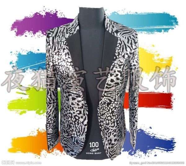 

men's suits & blazers s-5xl 2021 plus size fashion slim bigbang dj sequined long suit studio performanc coat clothing singer costumes, White;black