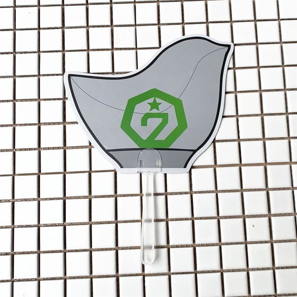 

kpop got7 jackson jb jinyoung bambam fan cartoon fan around same fans round same character fashion signature fans wholesale, Pink;blue