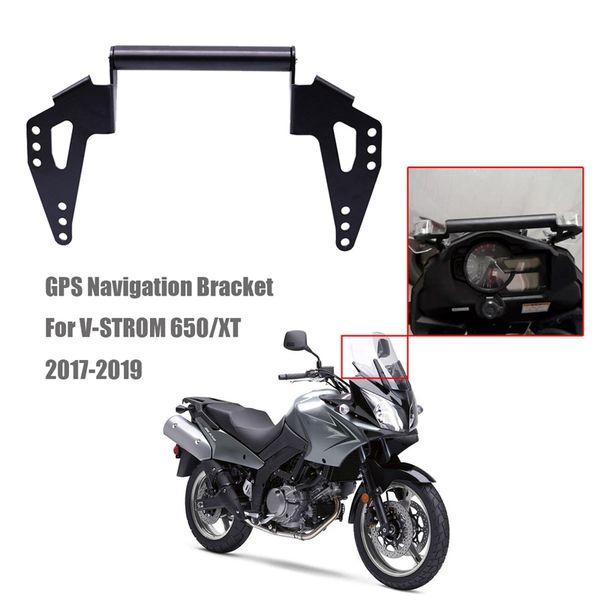 

22mm motorcycle phone mount,gps navigation bracket adjustable handlebar phone holder for v-strom 650/xt 2017-2019