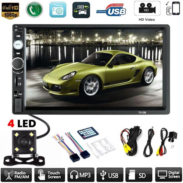 

7inch mp5 auto media player double dins usb bluetooth audio car radio multimidia mp5 touch screen stereo radio rear view camera