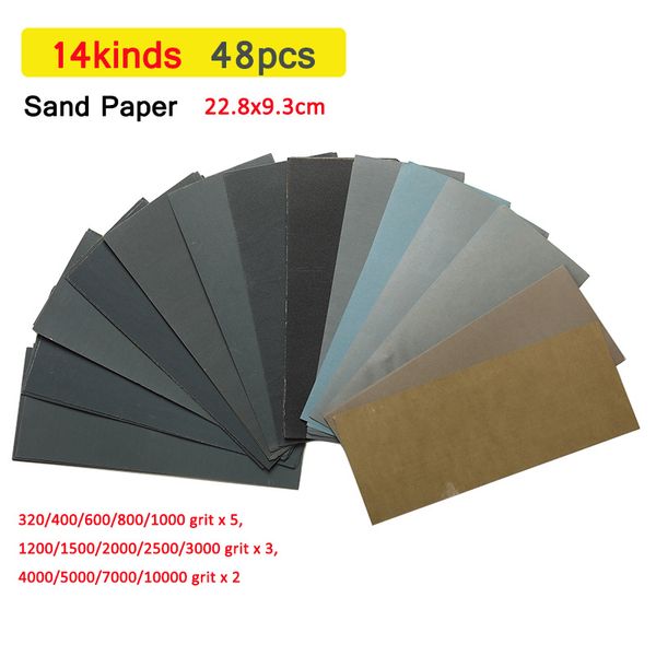 

5 pieces sandpaper set 2000 2500 3000 4000 5000 grit sanding paper water/dry abrasive sandpapers 280mm * 230