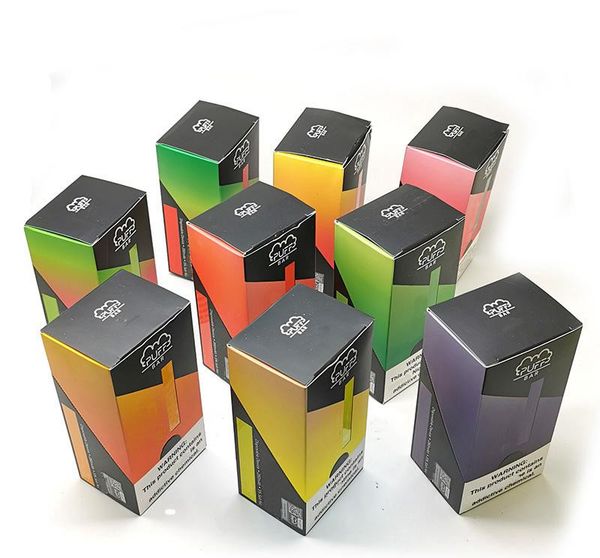 

Новый Puff Bar Pod Kit 280mAh батарея с 1,3 мл Пустой код устройства Картридж Vape Pen С безопасности Black Tip