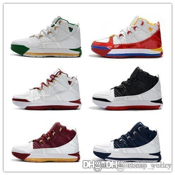 

2019 svsm james 3 iii og navy home superman christ the king men's basketball shoes basketball sport sneaker size 7-12