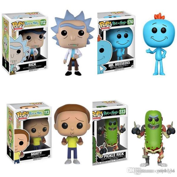 

good cute present funko pop rick & morty vinyl action figure with box #112 #113 #174 #333 gift toy doll ing