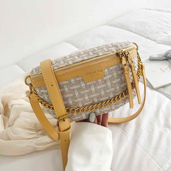 

2020 new pleated pockets wide chest bag fashion female simple small incense rhombic wandering bag texture messenger bags#35