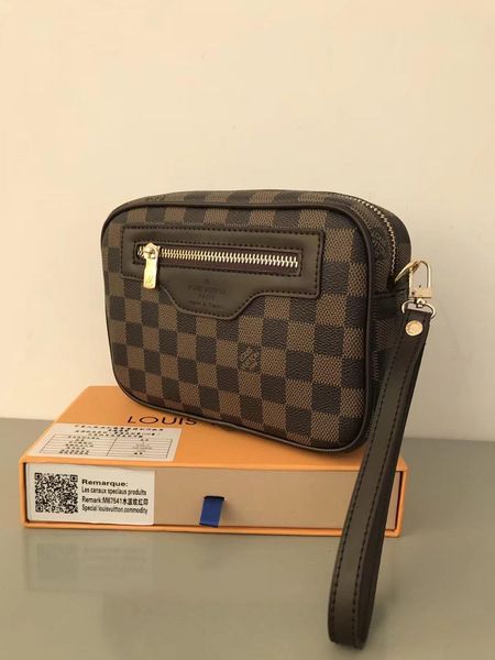 

high-quality wallet men's leather handbag clutch women wallet cosmetic bag zipper wash bag handbag wallet 05f