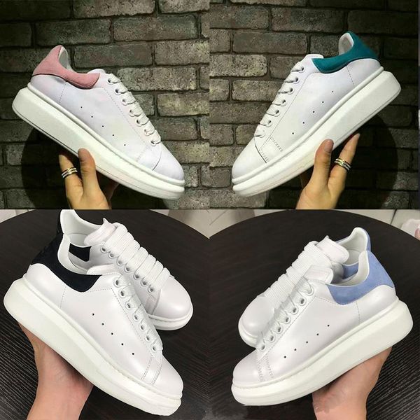 

With Box 2019 Hot Fashion Womens Mens Luxury White Platform Bottoms Casual Shoes height increase Designer Ladies Skate Trainers Sneakers
