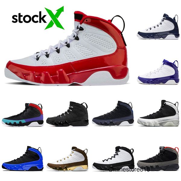 

high designer jumpman brand 9s gym red new racer blue unc og space jam release men youth basketball shoes trainers