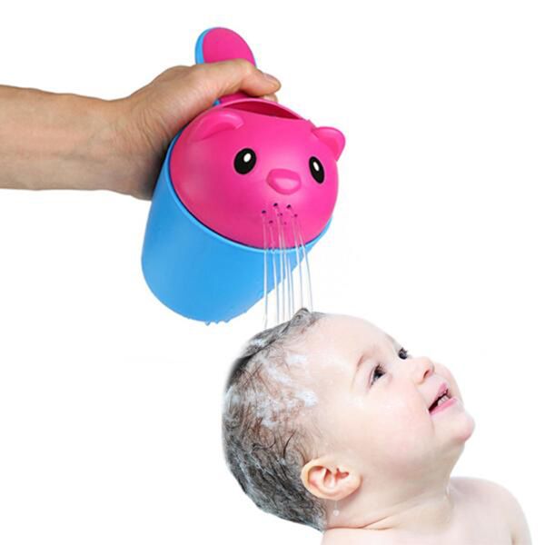

baby shampoo shield shower cup cap visor hat 2 colors summer bear kids shampoo cap baby bath toys tub bath products care