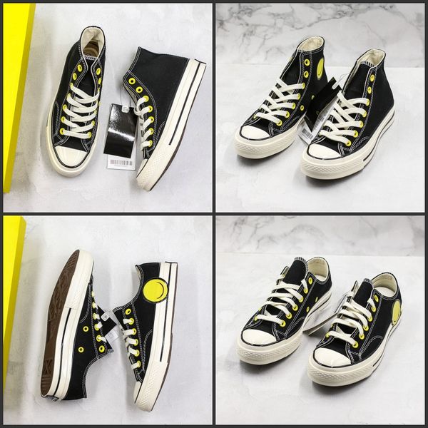 

Tyler Conversing Chuck 70 Canvas Shoes Smile Star Black High Low Design Couple Sneakers Casual Sports Shoes Chaussures Mens Womens with box