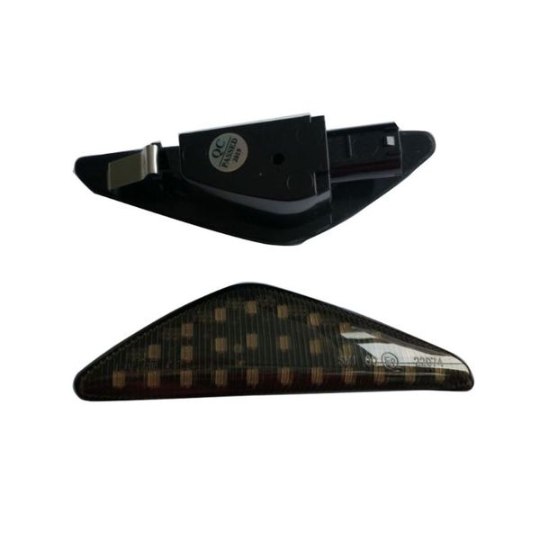 

2pcs black led side marker leaf turn signal light for x3 x5 x6 universal car