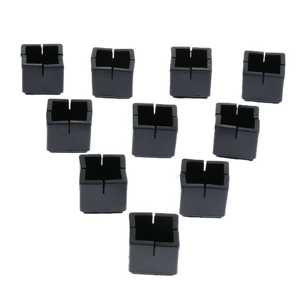 

10pcs silicone caps felt pads furniture cups for sqare chair leg table feet,silder glide wood floor protector