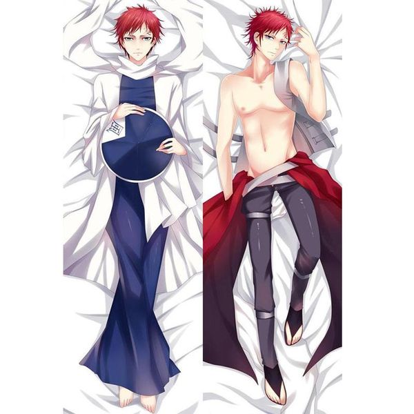 

bl male japanese anime naruto gaara/sabaku no gaara throw otaku dakimakura gifts bedding hugging body pillow case 150x50 cm