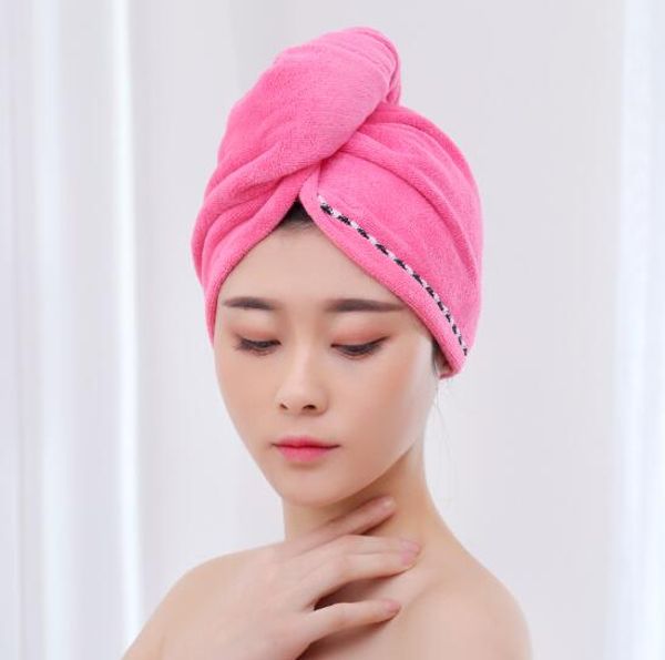 

200pcs/lot microfibre quick dry hair hat cap bath towel shower hair drying wrap towel shower drying wrap turban head