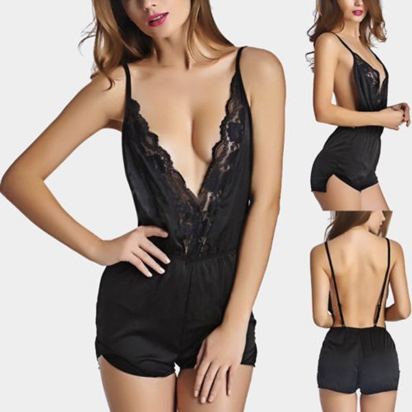 

2018 Sexy Women Lace Bra Lingerie Babydoll G-string Bralette Set Lingerie Cross Bandage Hollow Sleepwear Underwear