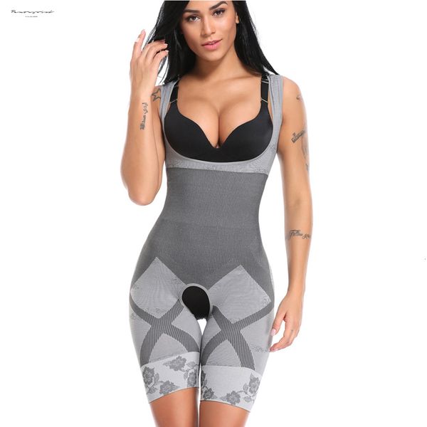 

waist trainer corset full body women waist cincher underbust bodysuits postpartum shapewear slimming girdle 3 colors, Black;white