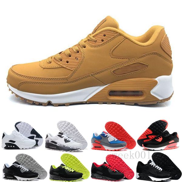 

men womens shoes classic men women running shoes black red white sports trainer air90 cushion surface breathable sports shoes ghj-w1