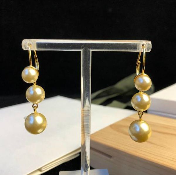 

luxury wedding designer jewelry earrings simple pearl pendant charm earrings for women banquet jewelry valentine gift, Silver