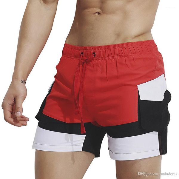 

shorts summer 19ss beach shorts colors patchwork elastic waist mens swimwear board
