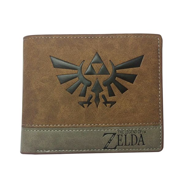 

anime legend of zelda wallets students card holder purse pu leather embossing logo wallet creative gift dollar price wallets, Red;black