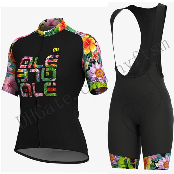 

Тур де Франс про команду ALE 2019 Лето Женщины с коротким рукавом Велоспорт Джерси Набор горный велосипед носить рубашку Quick Dry Велосипед Одежда для велоспорта