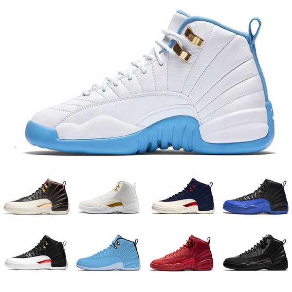 

new arrival 12 12s xii basketball shoes university blue flu gmme royal cny french blue gamma blue university red sport sneakers size 41-47