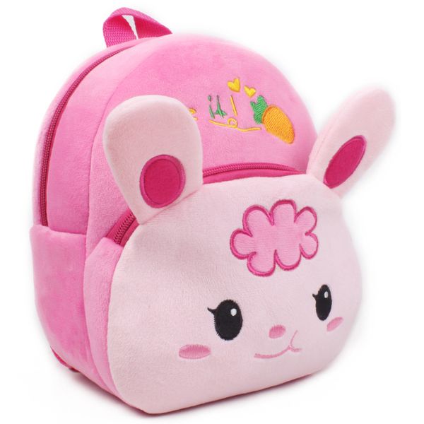 

cartoon ears plush backpack baby schoolbag lovely bag for kindergarten boys girls school bag candy cute kids gift