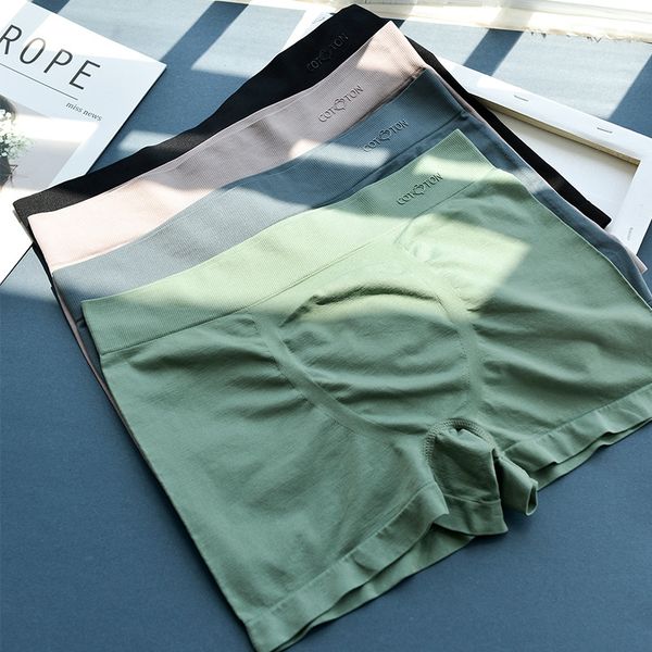 

zhedf high-elastic u-shaped crotch naked ammonia belly underwear ice silk men's underwear breathable skin-friendly seamless large size, Black;white