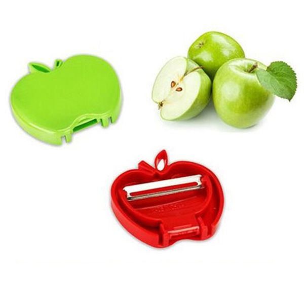 

свободная перевозка груза 2 цвета apple, рубанок складывая яблоко овощечистка пилинг нож дыня фрукты рубанок кожура нож оптовой