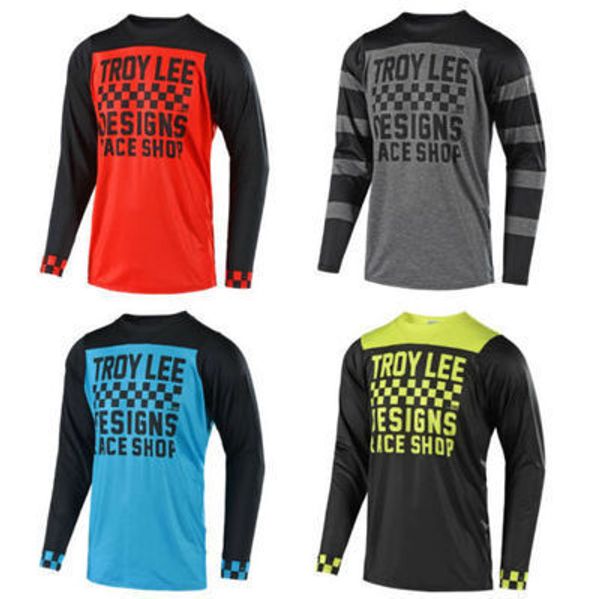 

tld quick drop troy lee designs cycling suit long sleeve men summer suv sweat absorption, Gray;blue
