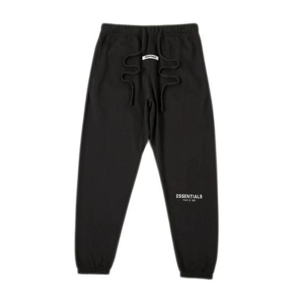 

fog essentials men pants reflect hip hop sweatpant fear of god mens joggers fitness trousers 4 colors, Black