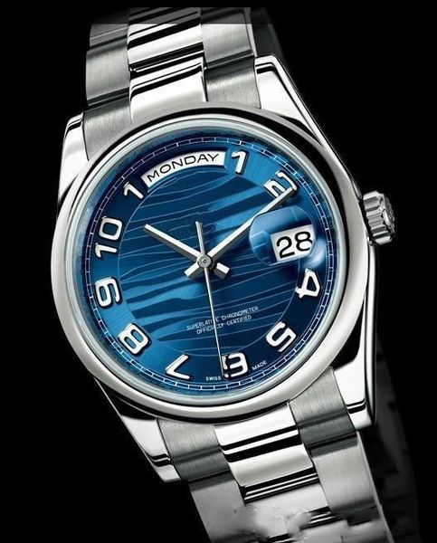 

men automatic sale dial blue stainless steel band men wristwatch watches shipping cpmag, Slivery;brown