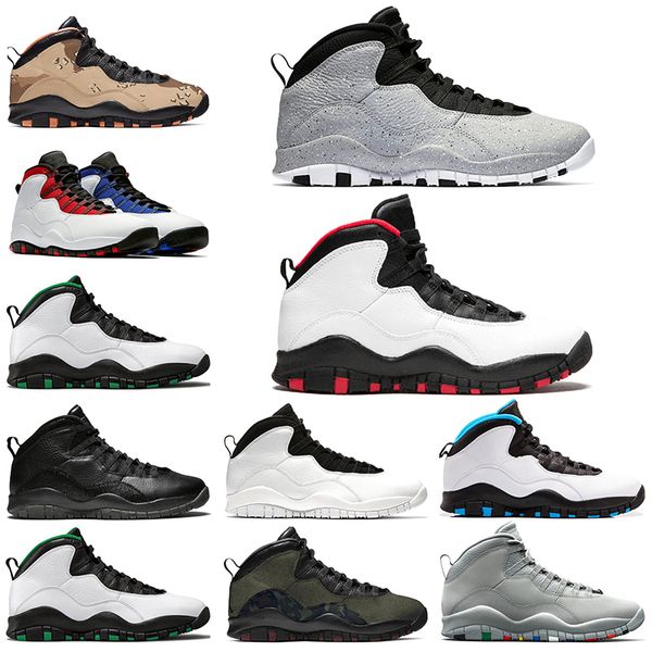 

jumpman 10 10s mens trainers basketball shoes cement chicago desert camo seattle sports sneakers size 40-47 ing