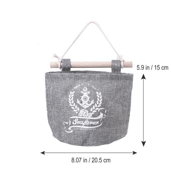 

vintage pattern cotton linen wall hanging storage bag closet makeup sundries organizer home decoration for wh0569
