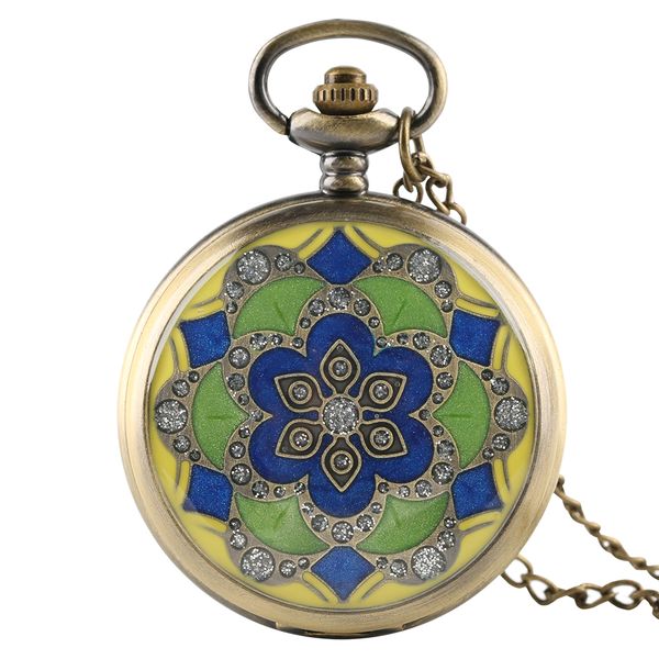 

yisuya hand around full hunter pendant chain pocket watch men mini creative clock necklace quartz christmas watches xmas gift, Slivery;golden