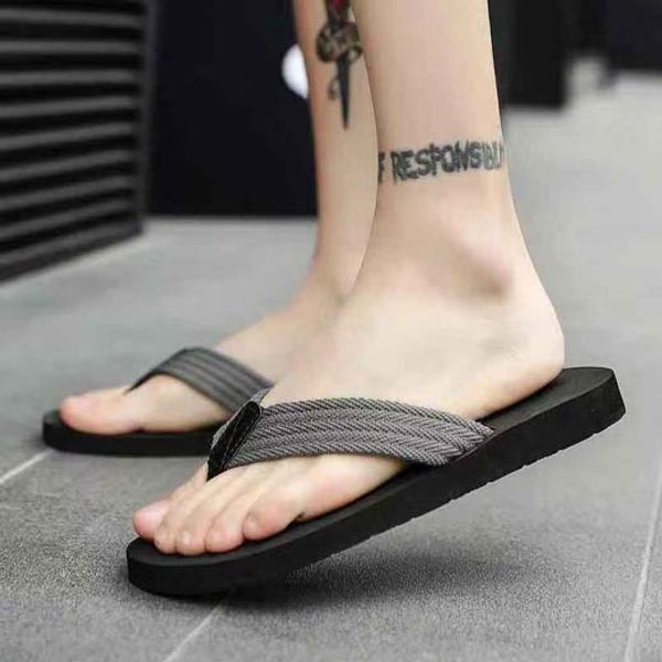 

men women sandals shoes slide summer fashion wide flat slippery sandals slipper flip flop shoe10 p02, Black
