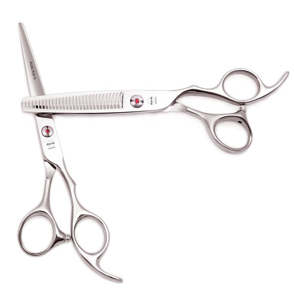 

hair scissors 5.5" 6.0" 440c hair cutting scissors thinning shears professional hairdressing scissors haircut barber shop light we