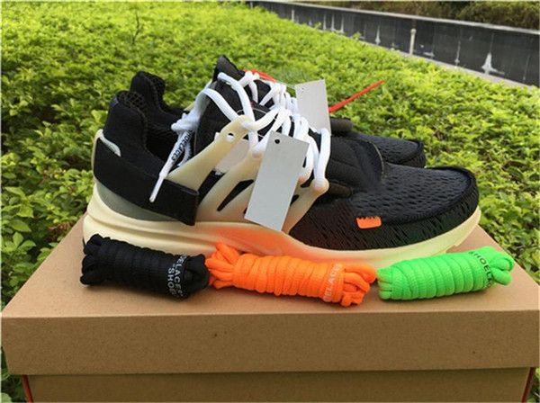 

С Коробкой 2018 PRESTO 2.0 BR QS Кроссовки Мужчины Женщины Prestos Ultra BR QS черный желтый Открыт