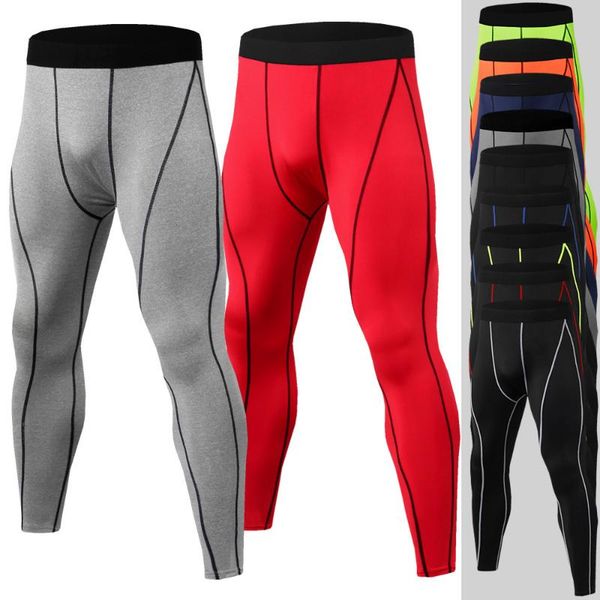 

sports pants men's outdoor quick-dry basketball leggings sports outdoor fitness pants tight, Black;blue