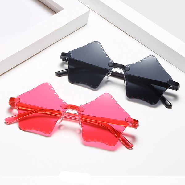 

children's styles pc star shape sunglasses candy color frameless one piece glasses shades kids street ssun glasses eyewear accessory, White;black