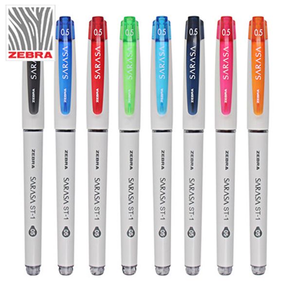 

zebra 1шт нейтральная pen jjz58 sarasa 0.5mm большой емкости студент экзамен управление подпись pen красный, синий и черный
