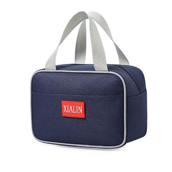 

maison fabre lunch bag thermal bag caixa termica portable tote picnic insulated cooler zipper organizer lunch box g0802#10, Blue;pink