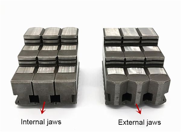 Torno Chuck saboreando K12-125 Acessórios de máquina Jaws internos com mandíbulas externas