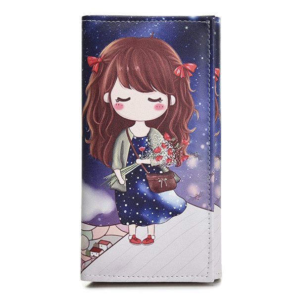 

cute girls coin purse fashion women wallets lady purses pocket clutch long moneybags handbags cards id holder female wallet bags, Red;black