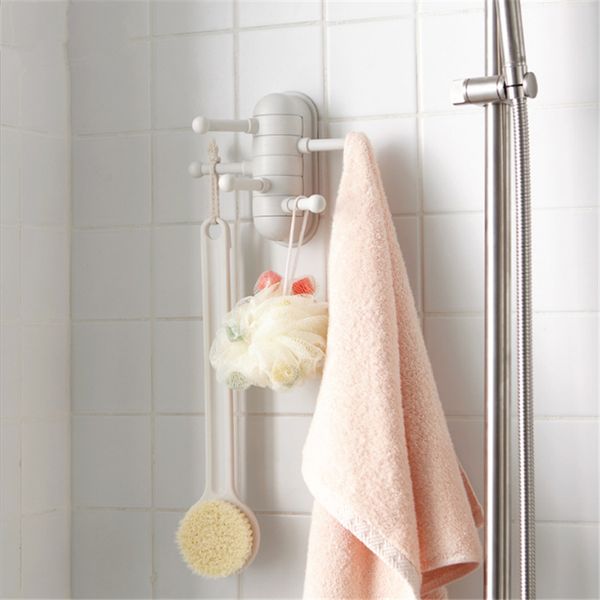 

creative rotating hook cable wall-mounted five-link multifunction storage hook household storage supplies