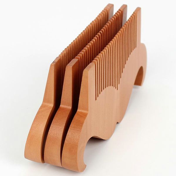 

l gift natural wooden comb beard comb pocket comb 10*5.6*1cm, Silver